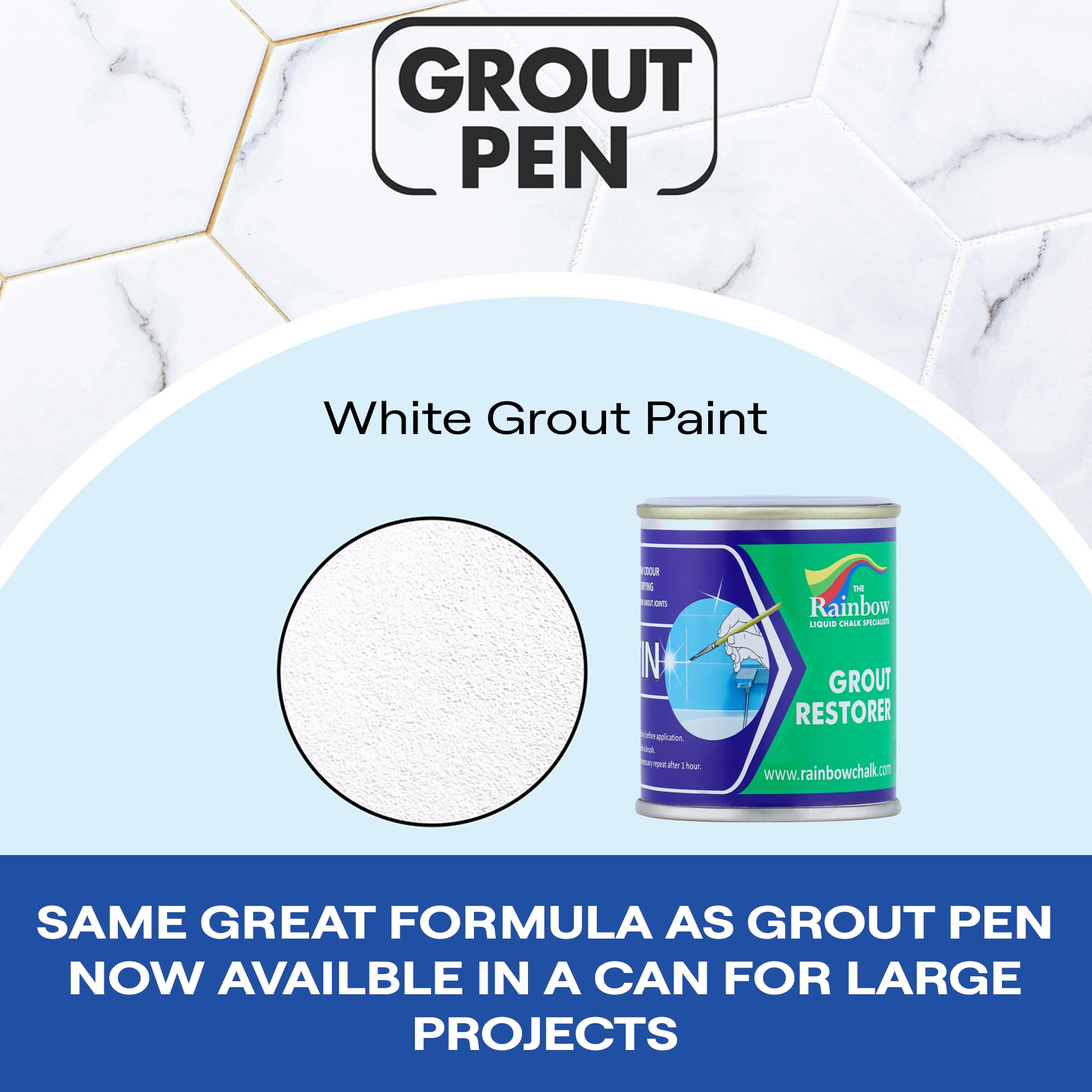 Bathroom kitchen tile grout refresh with grout pen