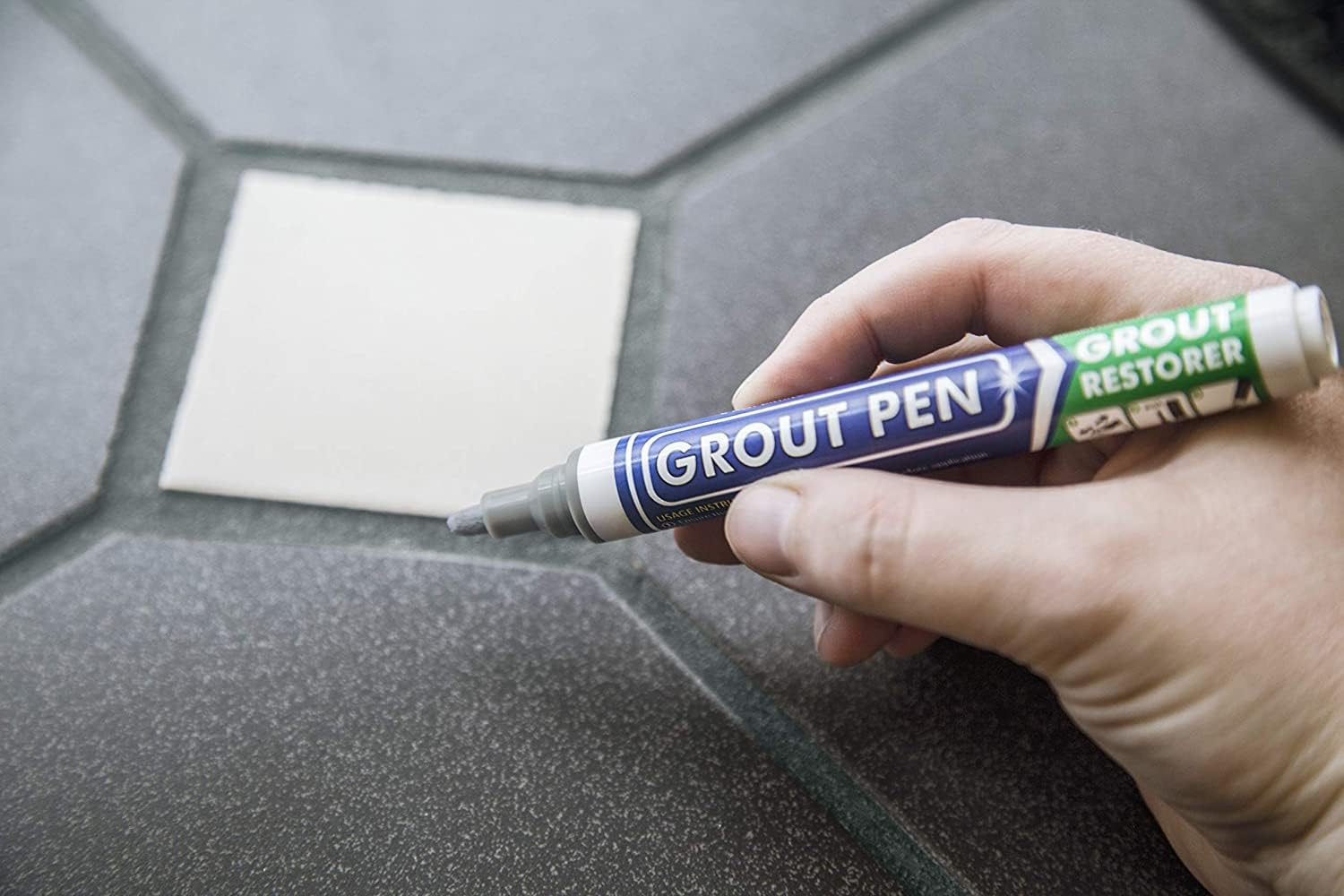 GROUT PEN dry tip priming instruction image
