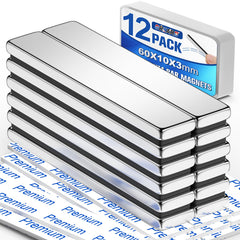 Grtard 12 pack neodymium magnet 60x10x3mm