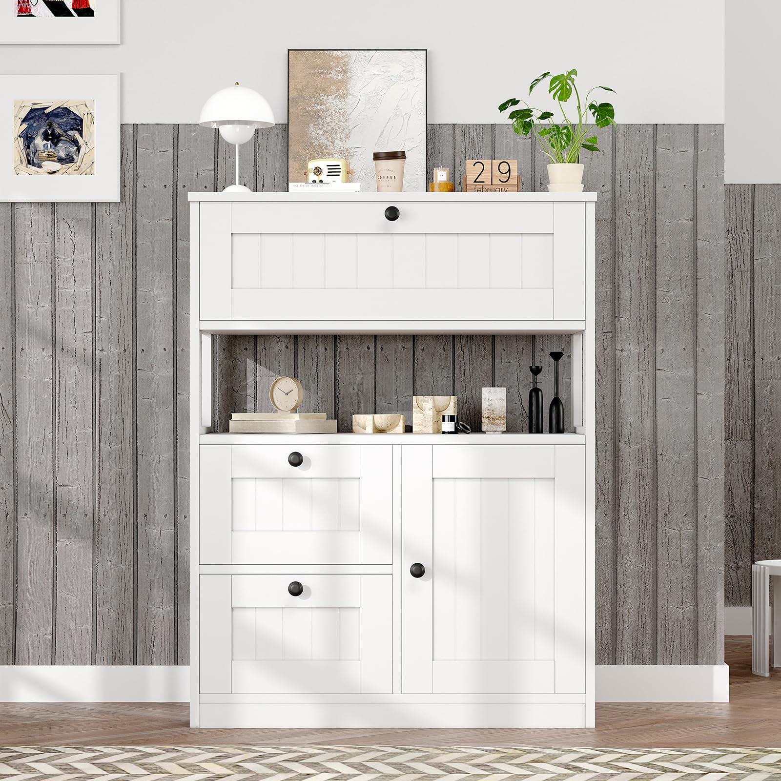 Easy to wipe clean surface on GRUSIGN MDF cabinet