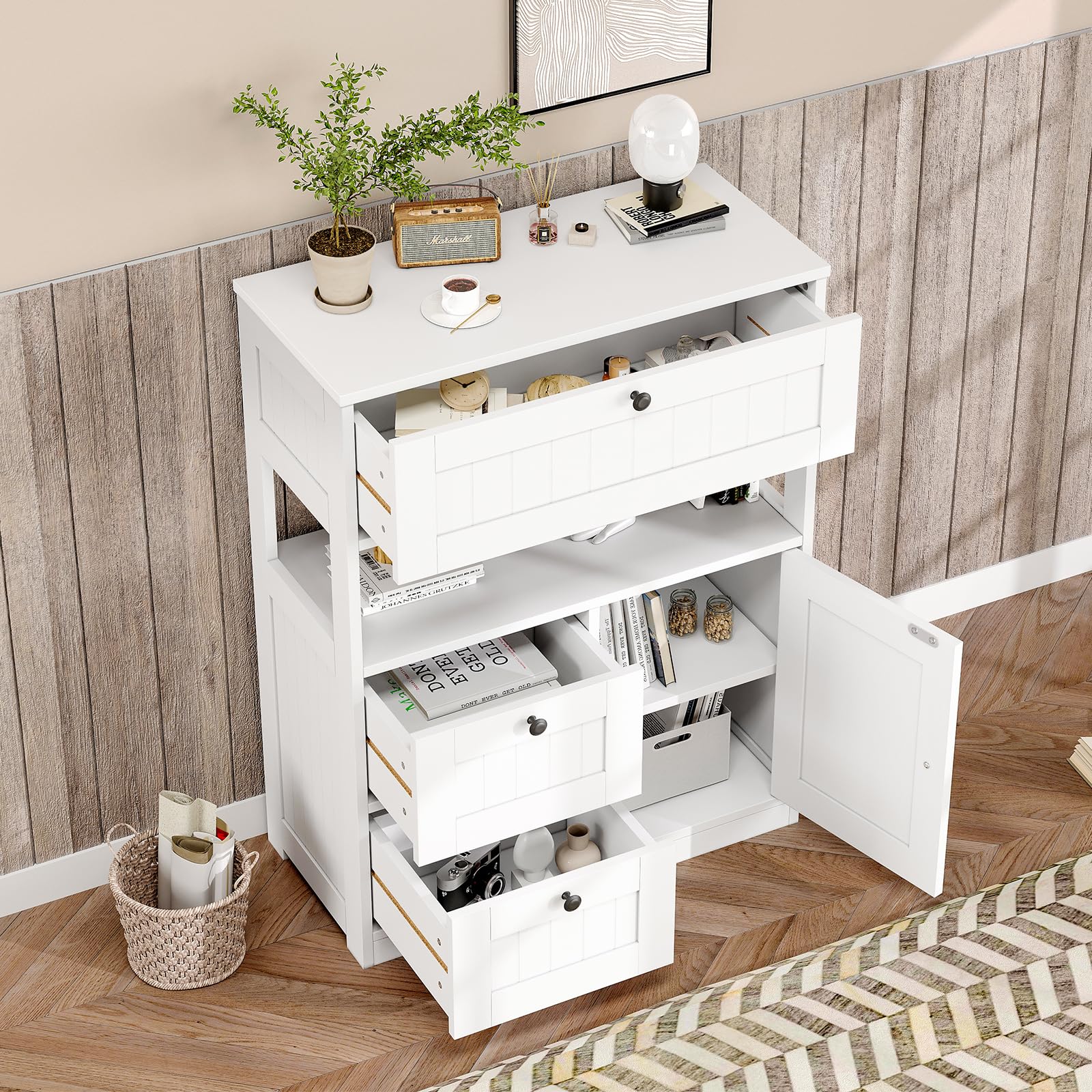 Moisture resistant MDF construction of GRUSIGN bathroom cabinet