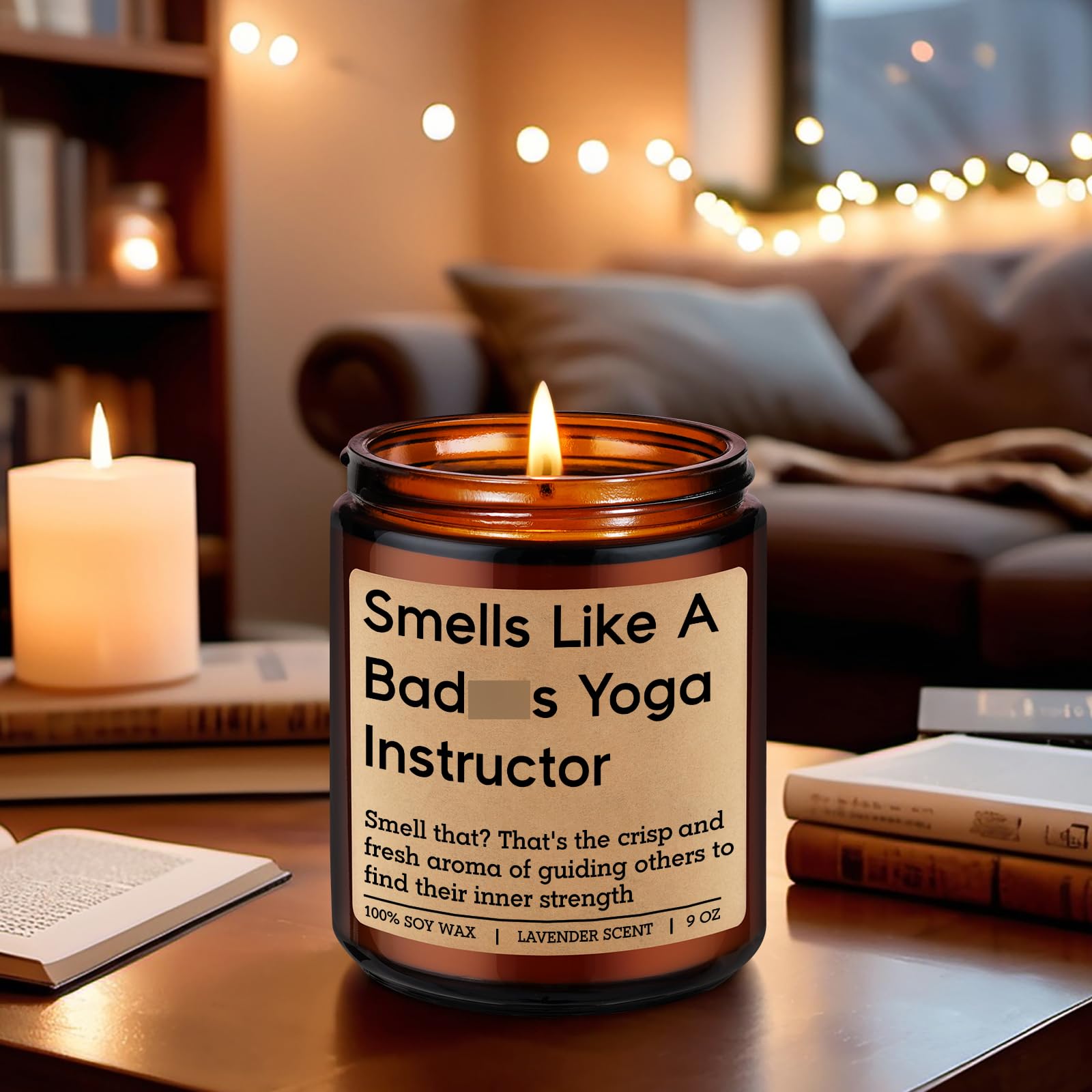 Up to 50 hours burn time lavender candle