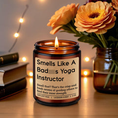 Natural wax candle with cotton wick 9 oz