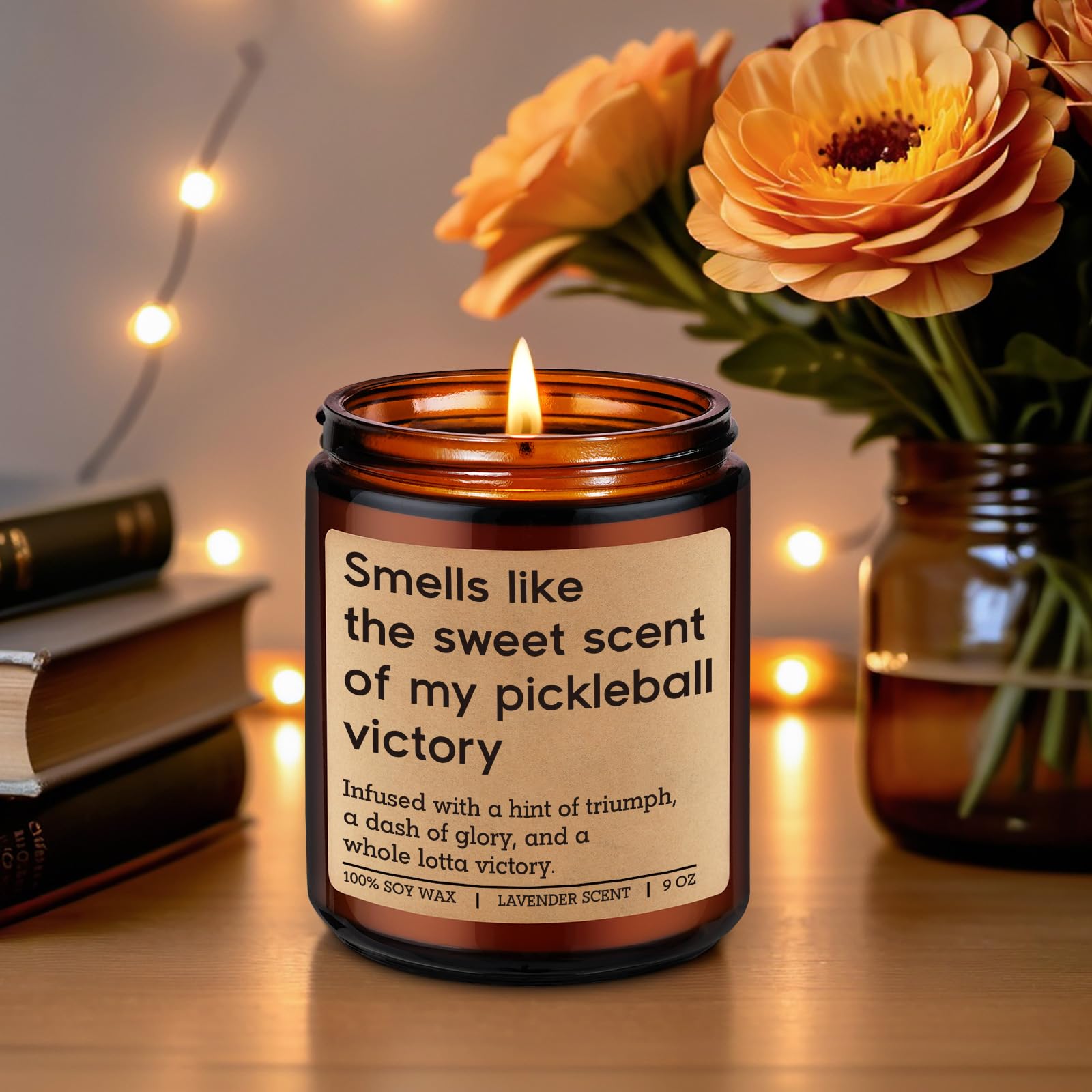 9 oz natural wax candle with cotton wick by GSPY