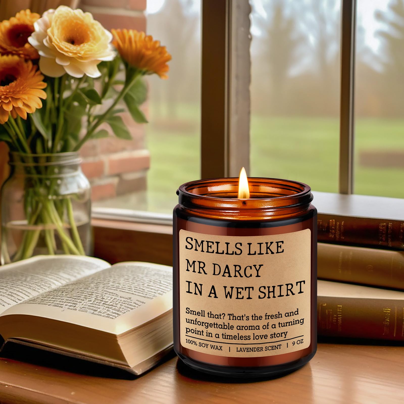 Pride and Prejudice lovers candle by GSPY