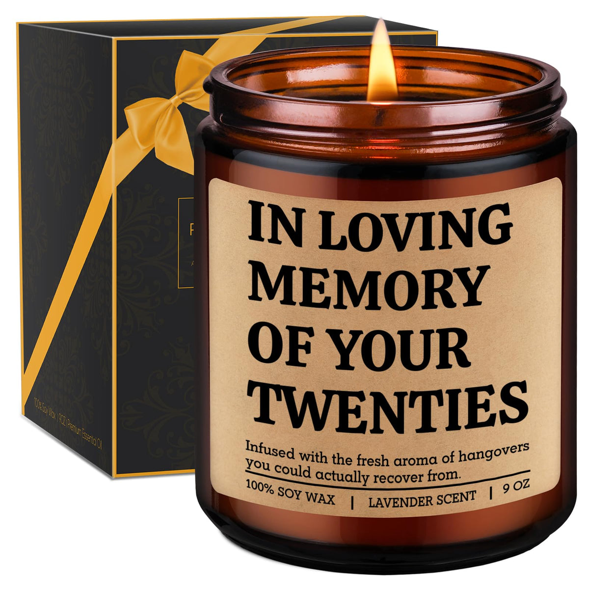 GSPY Candle 9 oz lavender fragrance for 30th birthday gift