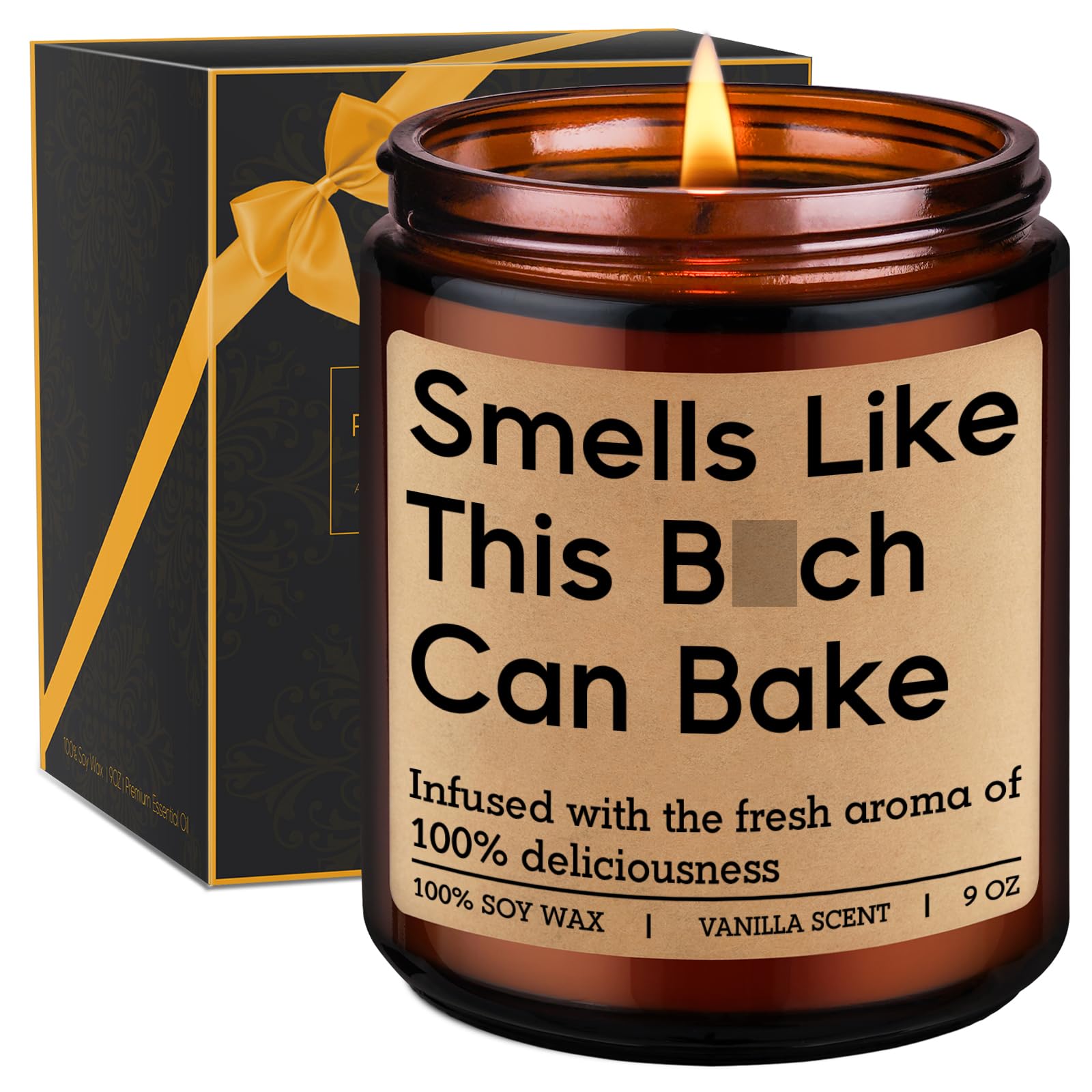 GSPY Candle for Bakers packaging label