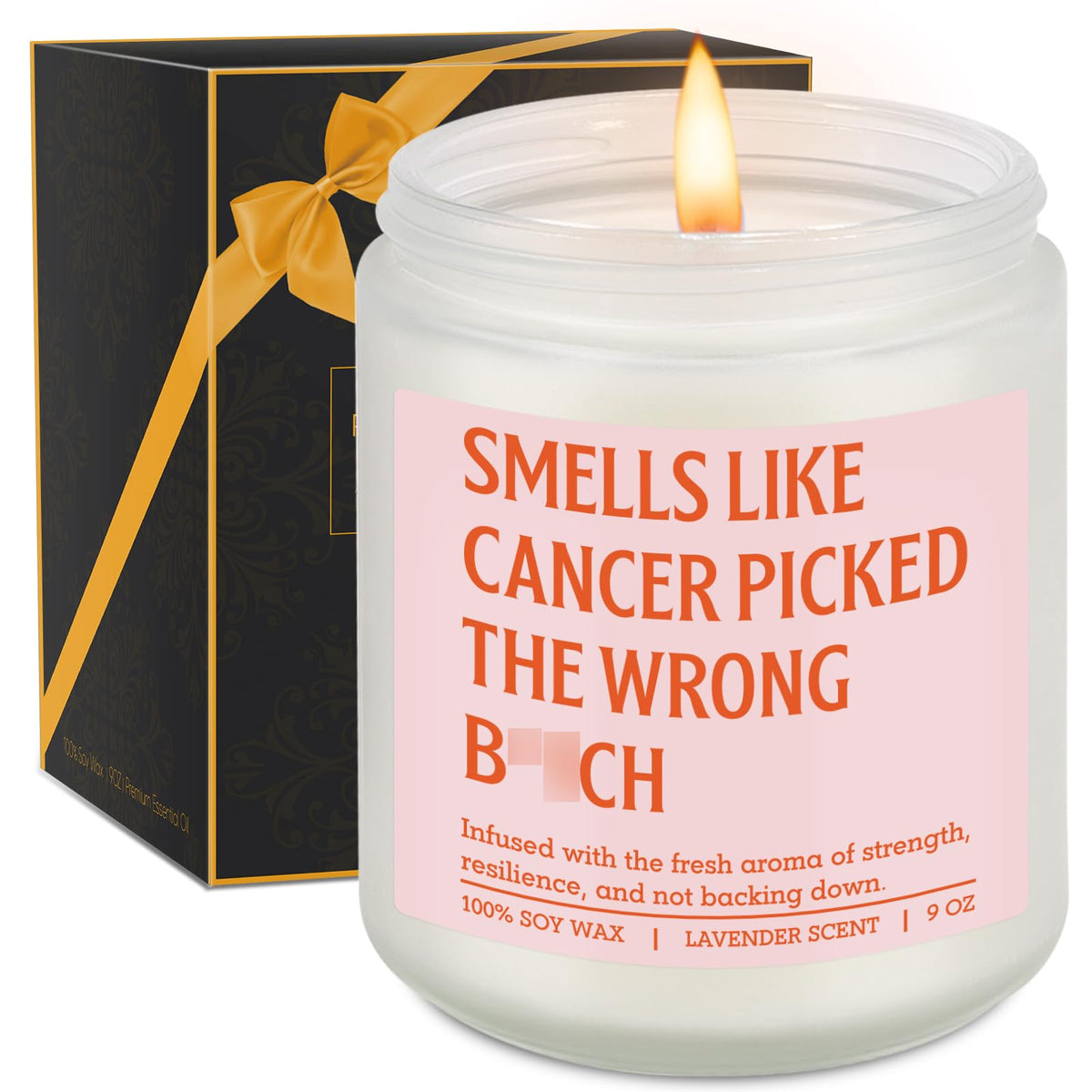 GSPY Candle cancer gifts for women lavender fragrance 9 oz