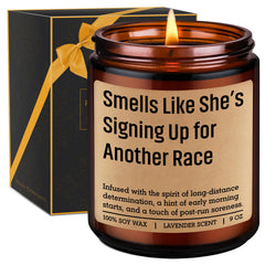 GSPY Candle 9 oz lavender scent for women runners gift