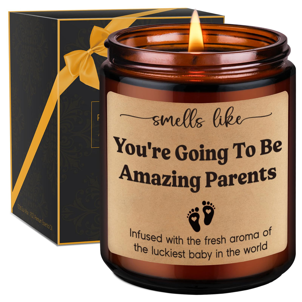 GSPY Candles new parents gift for mom to be and dad to be
