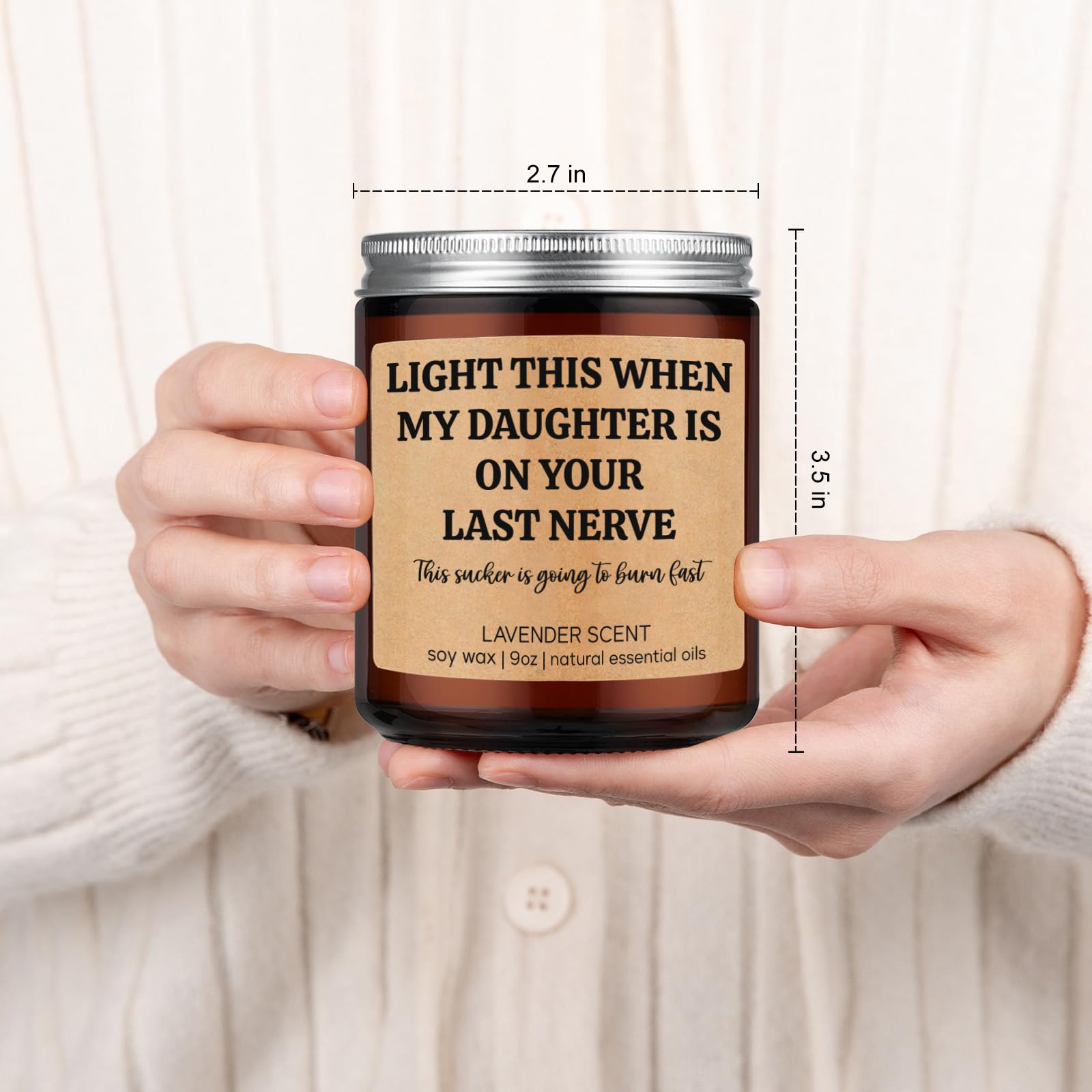 Stocking stuffer option GSPY candle for son in law