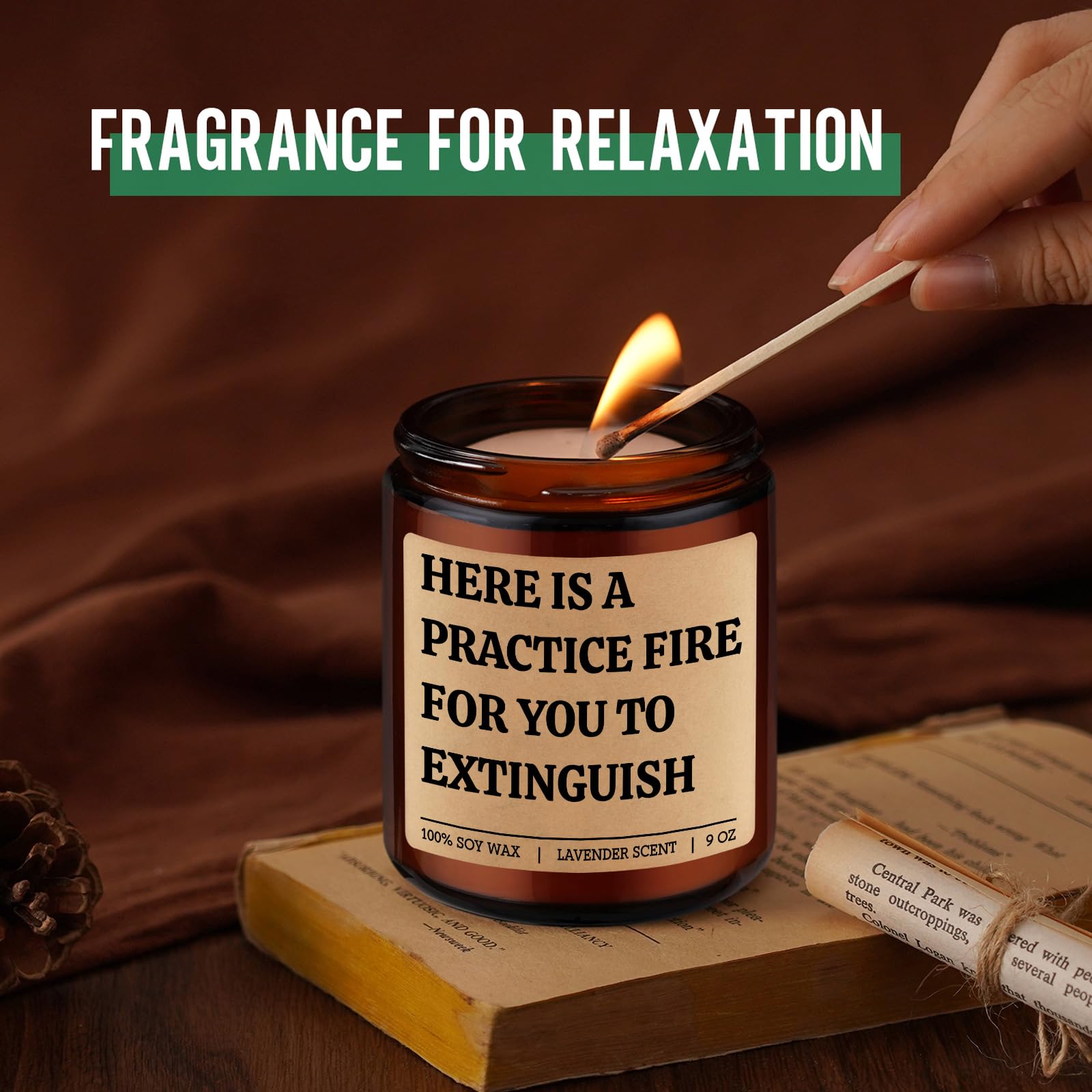 Relaxing lavender fragrance for mindfulness and stress relief