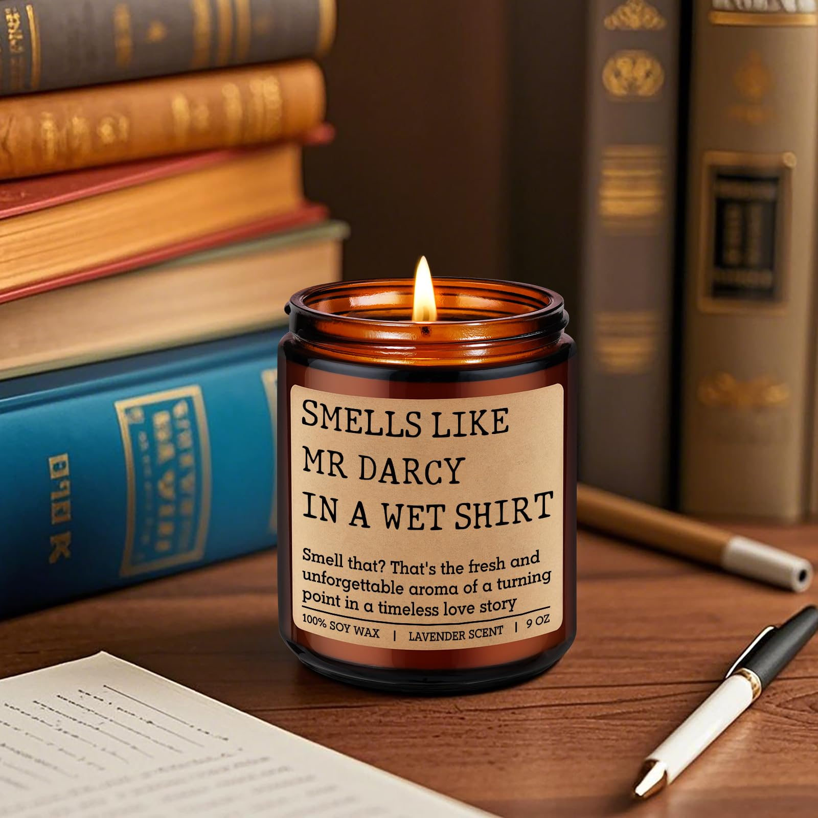 GSPY Mr Darcy Candle packaging for gifting