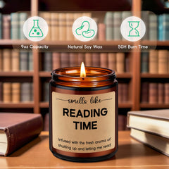 GSPY Reading Candle 9 oz natural wax