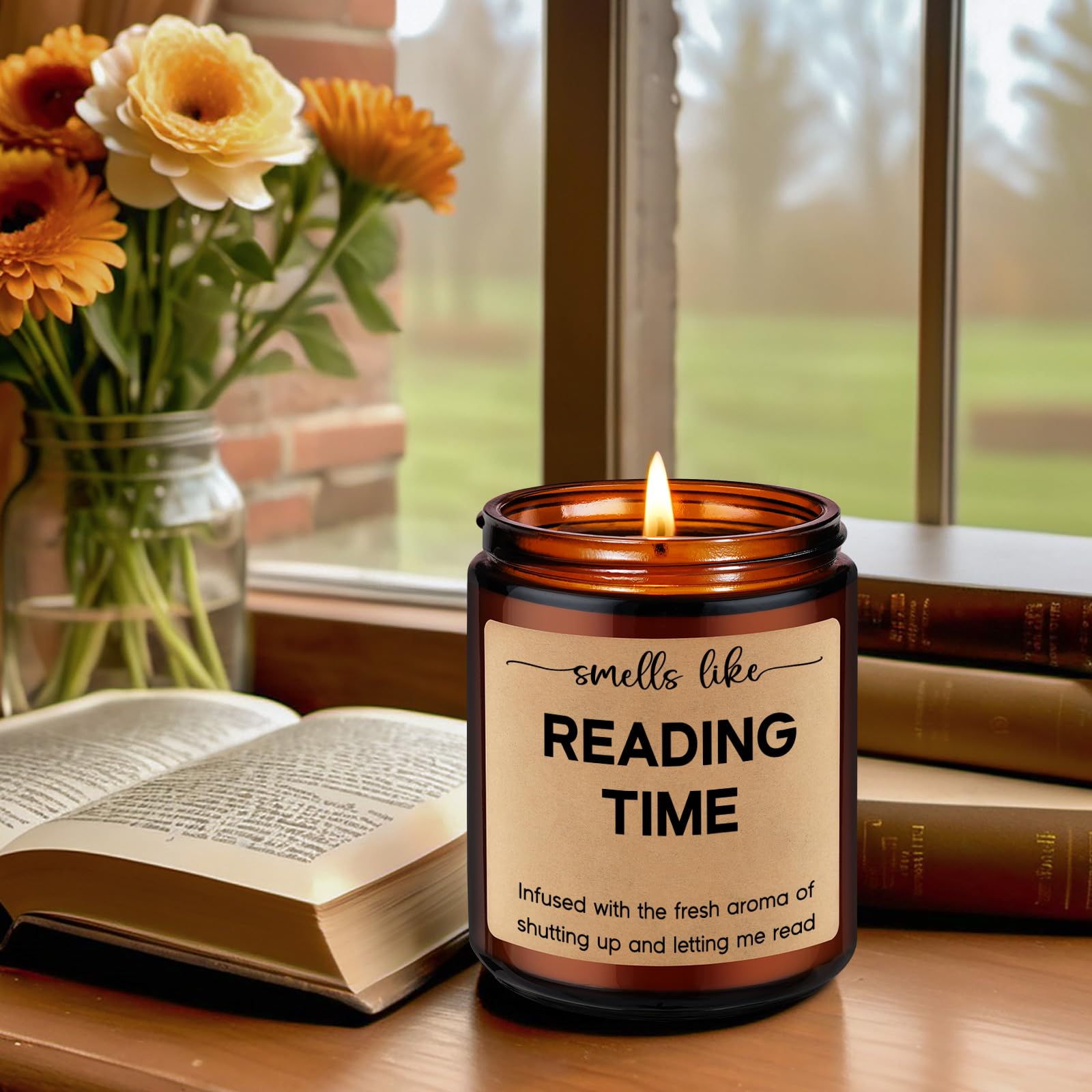 GSPY Reading Candle bookworm gift packaging