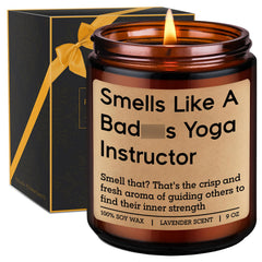 GSPY scented candle 9 oz for yoga instructors
