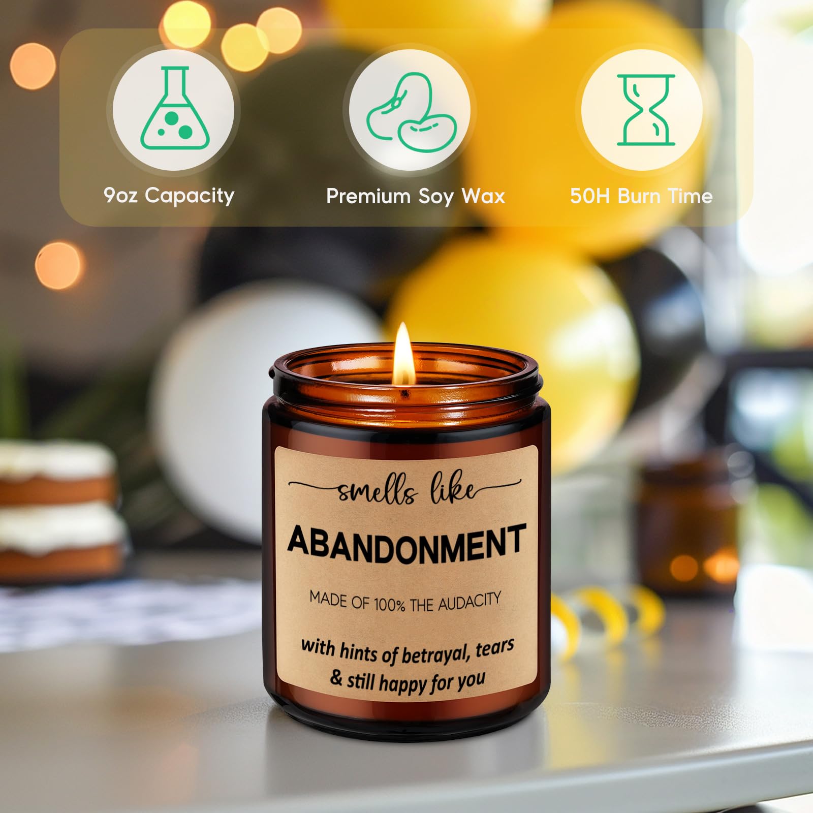 Vanilla scented candle option by GSPY for goodbye