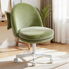 GTPLAYER Velvet Tall Office Chair with Wheels from the front
