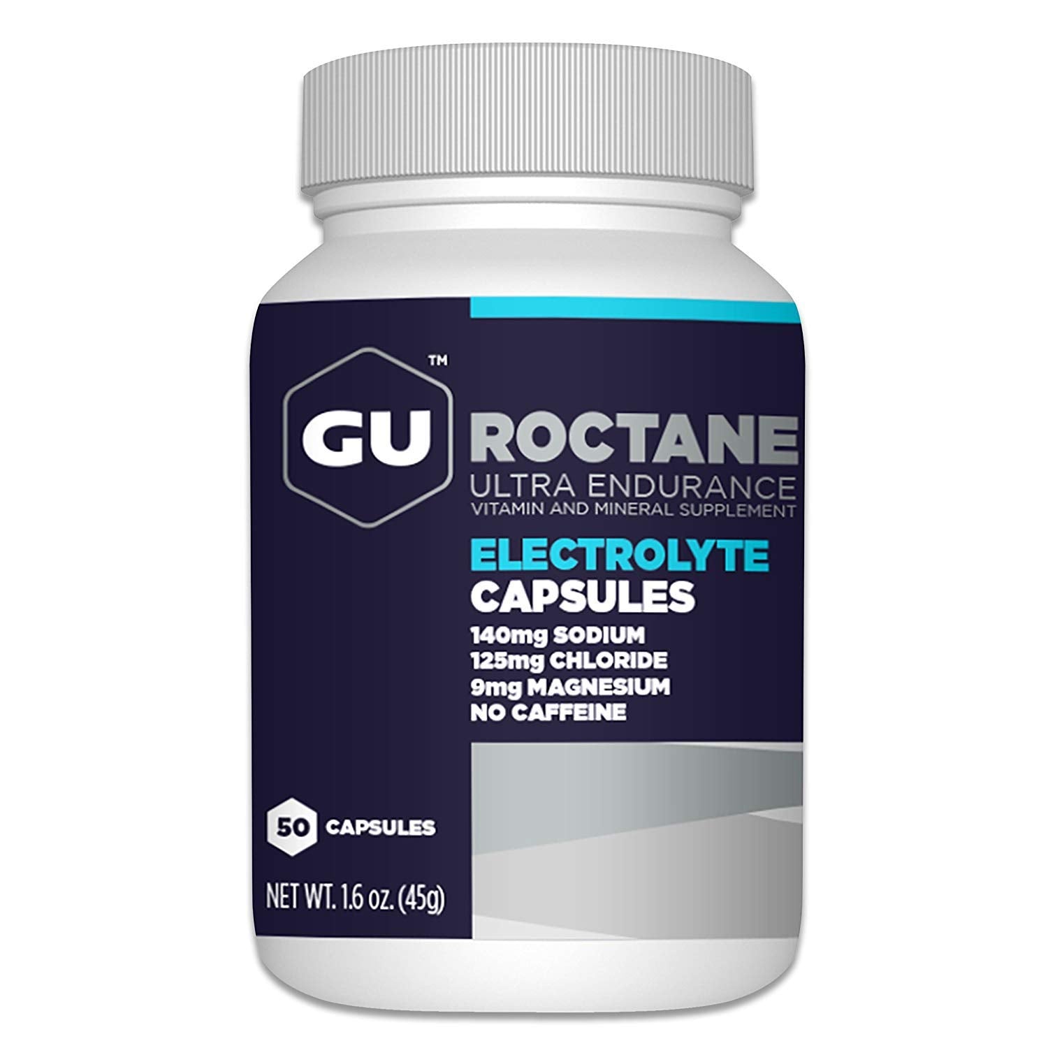 GU Energy Roctane Ultra Endurance Electrolyte Capsules 50 count bottle