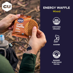 GU Energy Waffles certified organic energy image