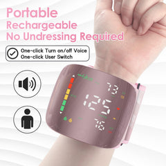 GUAEVER curved screen BP monitor close up pink casing