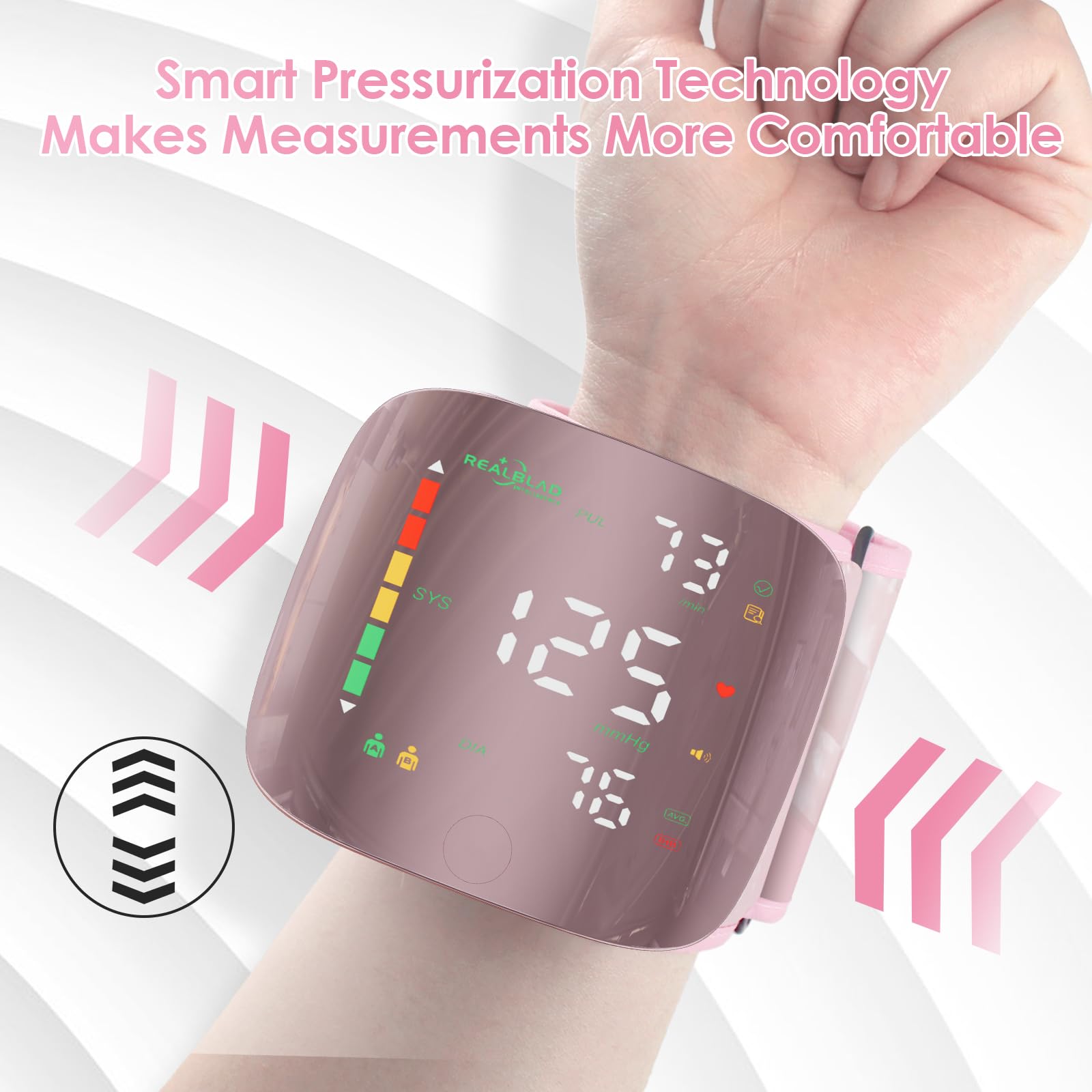 GUAEVER instruction manual for wrist blood pressure monitor