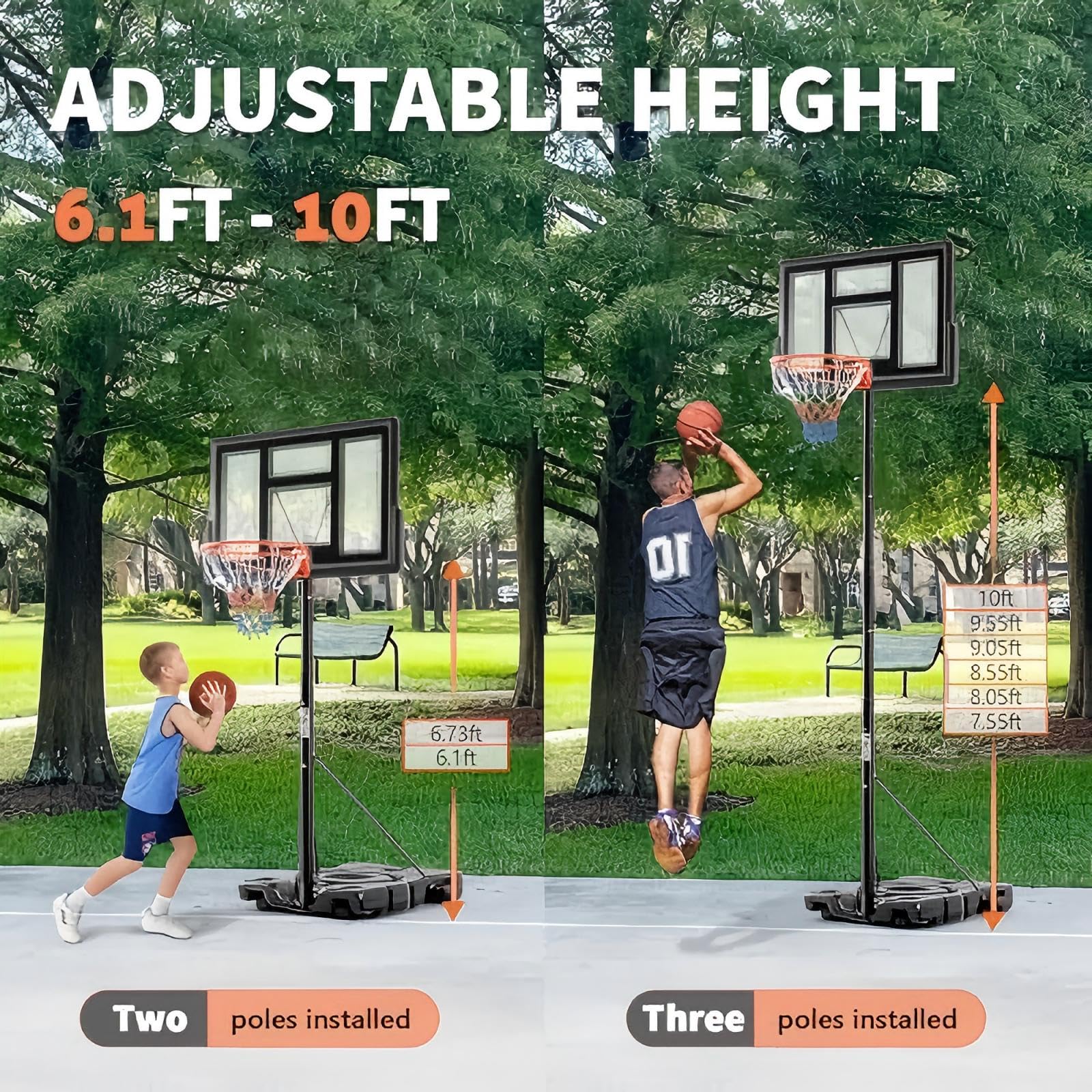 Guard plate safety design on DUMOS portable hoop