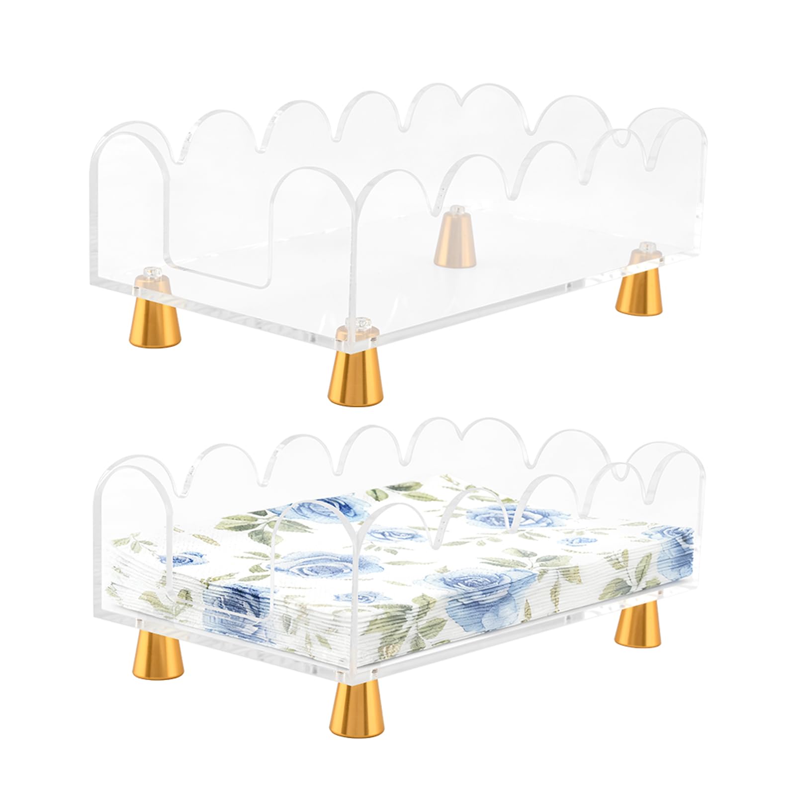 Towel holder compatible with standard guest towels
