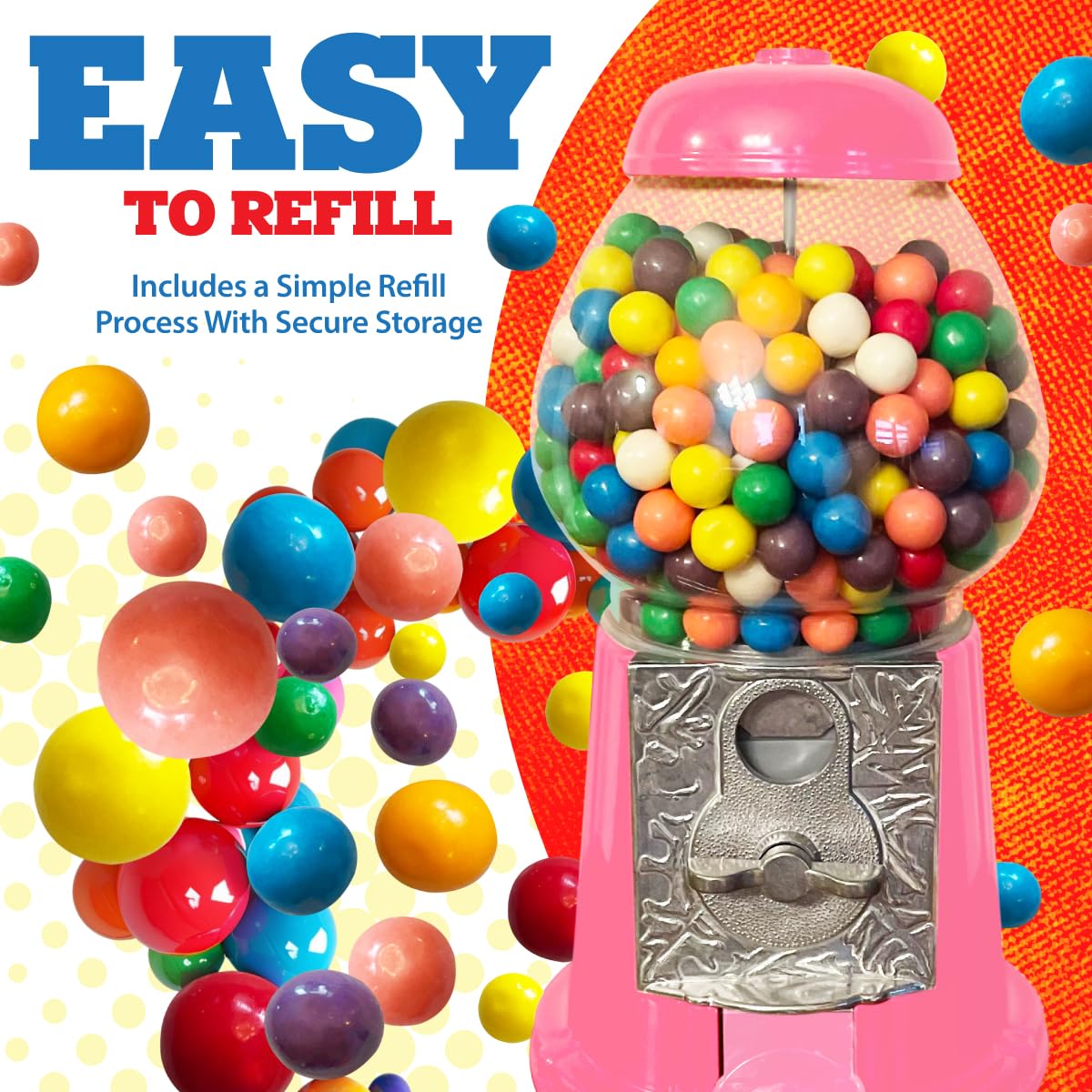 Gumballs 0.50 to 0.62 inch compatible dispenser