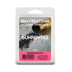 Gunpowder Soy Wax Melts 3.2oz 6 Cube Clamshell