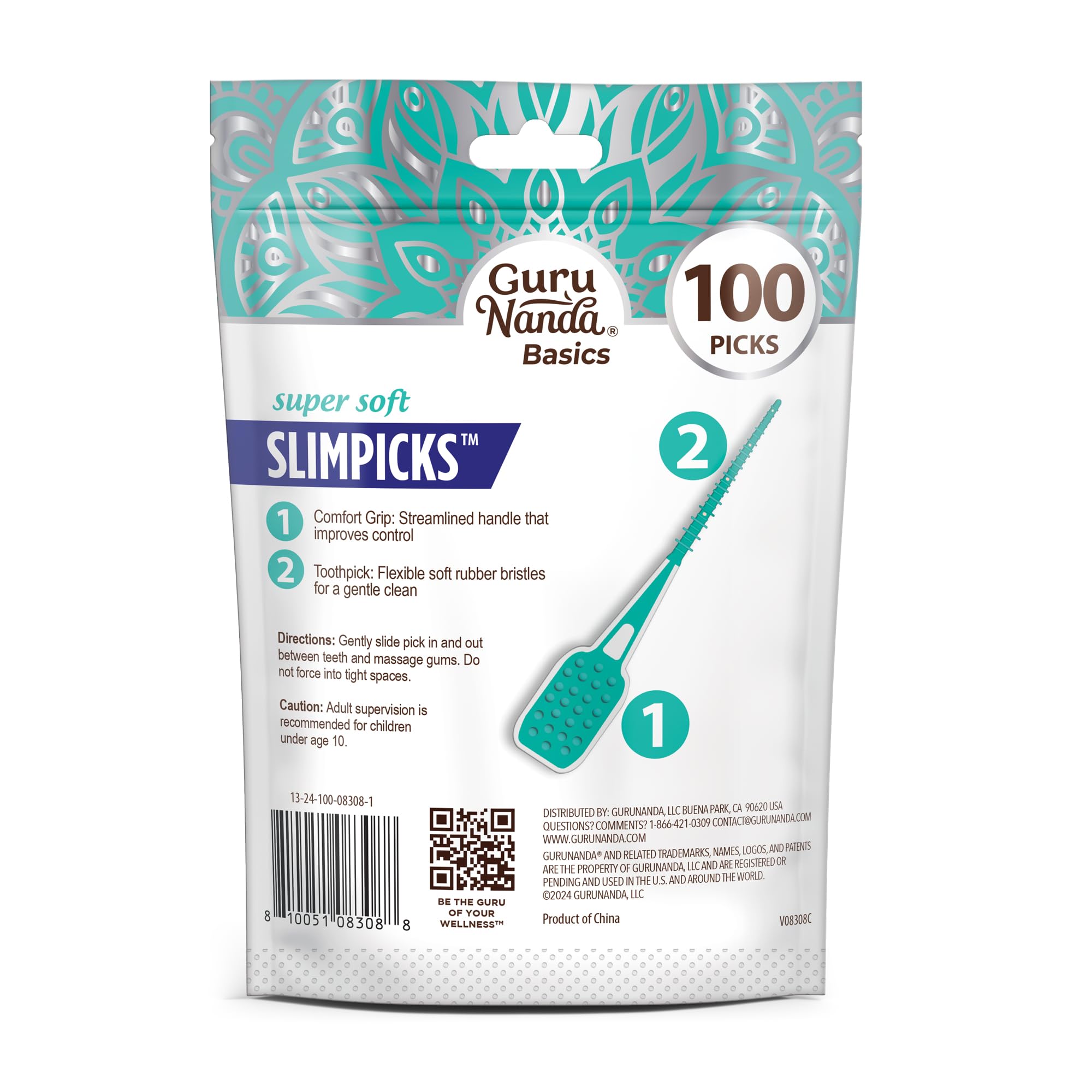 Travel-ready interdental picks in compact pack