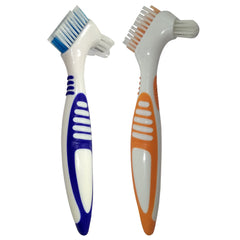 Gus Craft denture cleaning brush set blue and orange