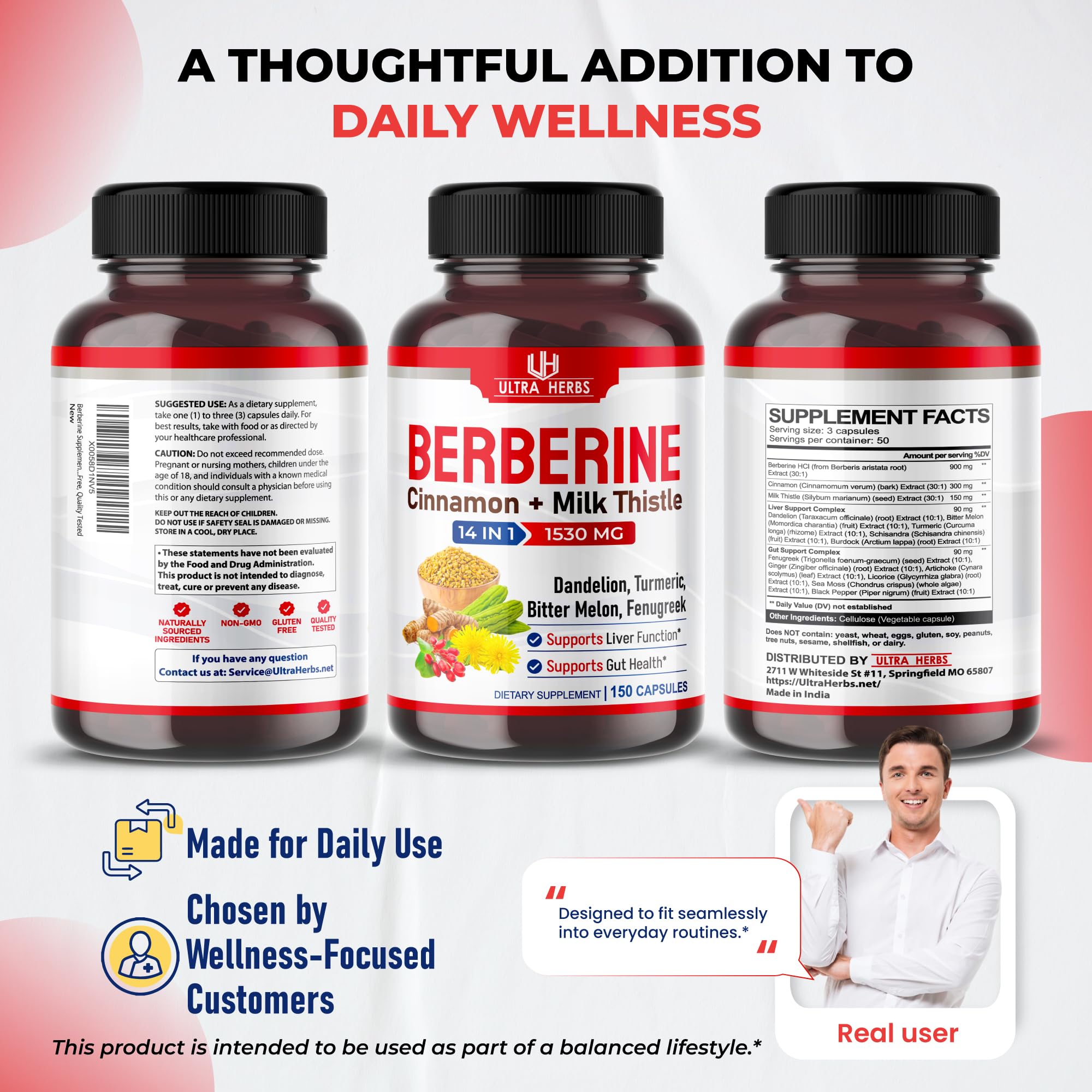 Gut liver support formula image description
