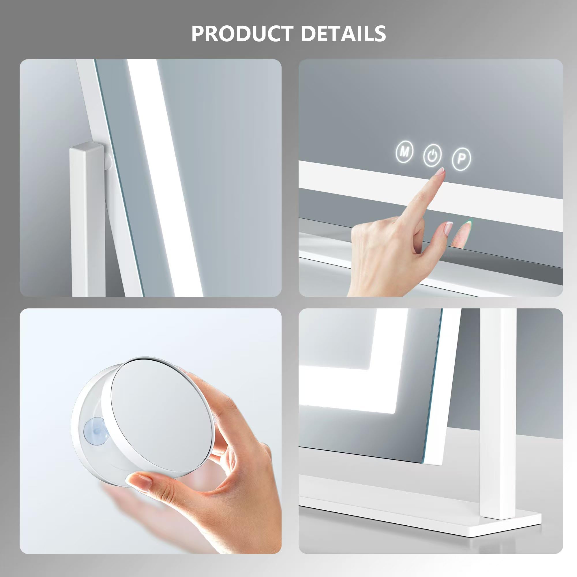 Large 15.2 inch by 12.7 inch dimensions and frame