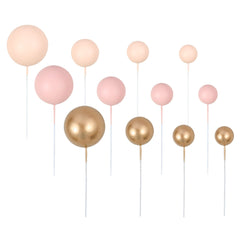 Gyufise ball cake topper 4cm light brown color