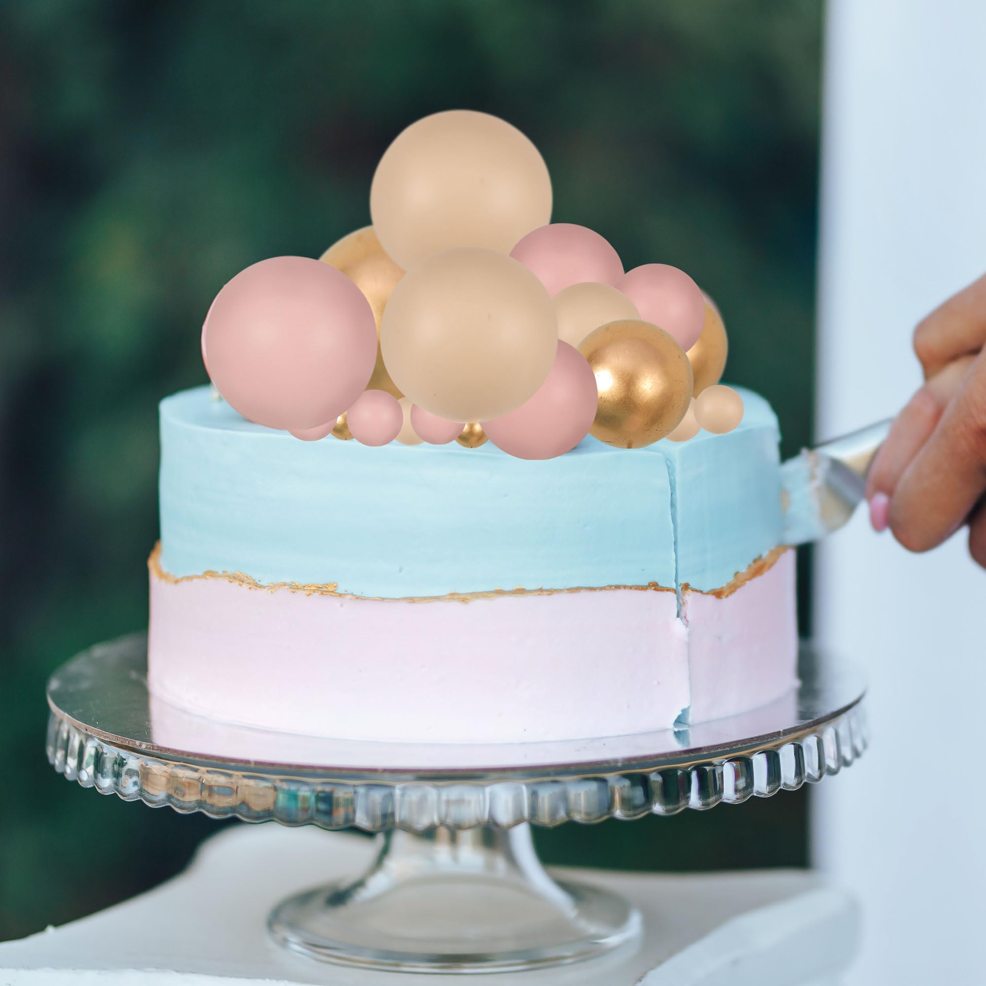 Gyufise decorative ball cake toppers for party decor