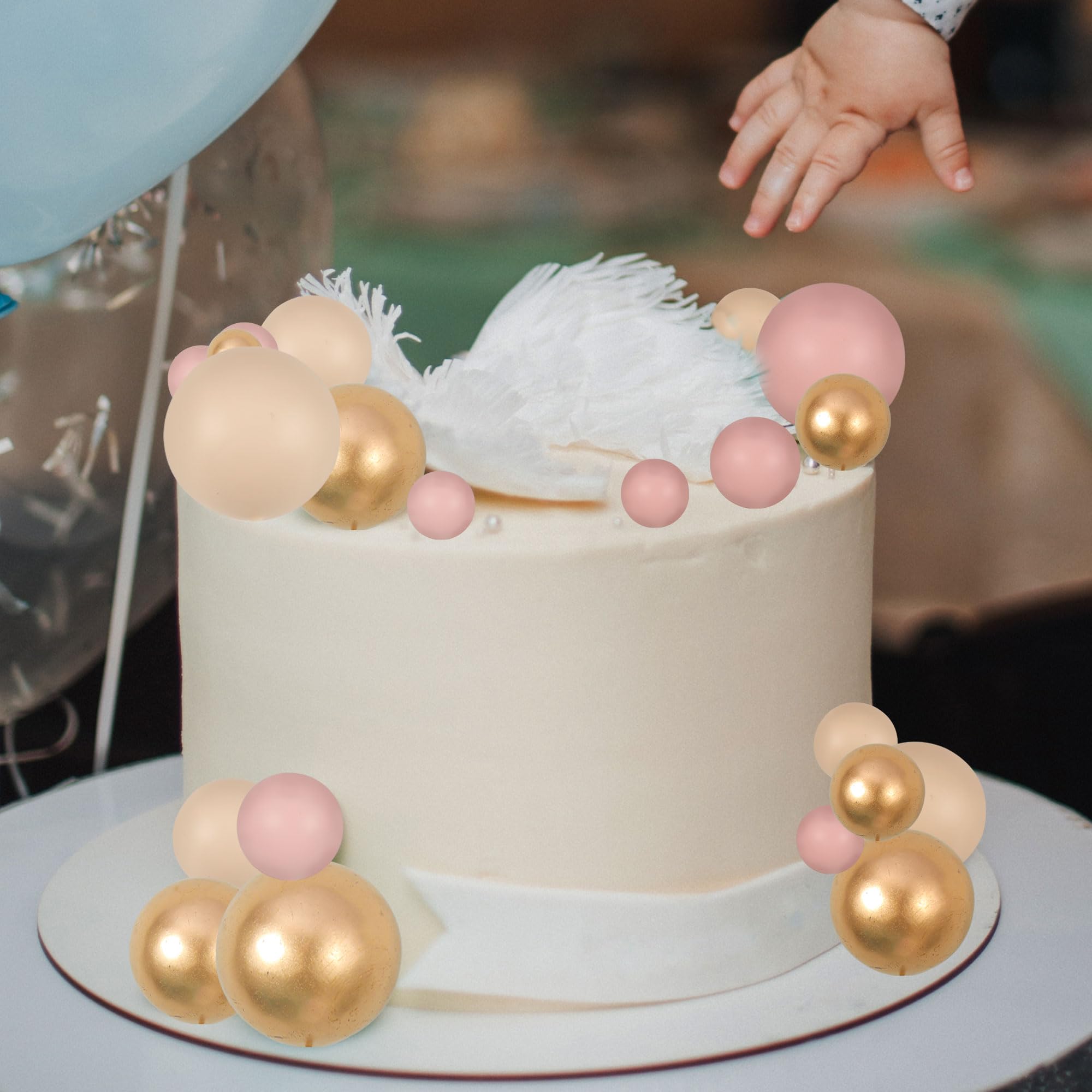 Foam and latex wire cake toppers for cupcakes and desserts