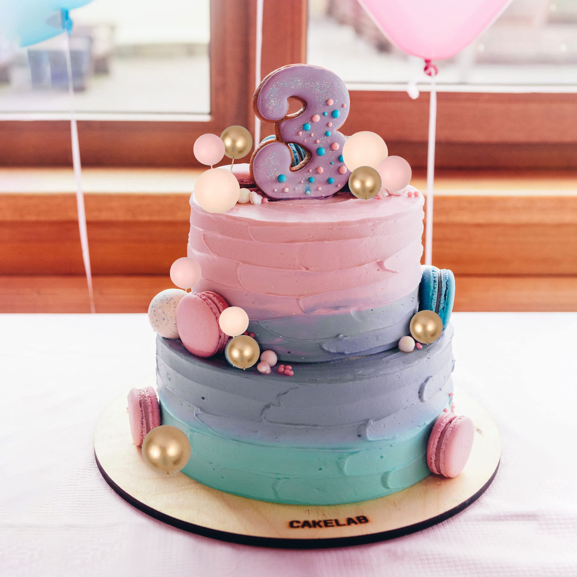 Pack of 30Pcs ball cake toppers set for bears theme