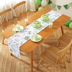 Table setting with Hafangry Last Pickle runner suitable for indoor dining