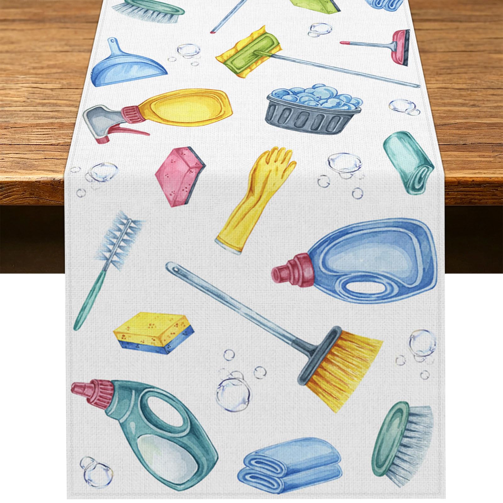 Hafangry table runner 13x72 inches for 4-6 seat dining table
