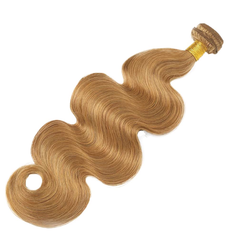 Women hair extensions blonde body wave image