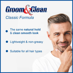 Groom & Clean Hair Styling Gel for Men 4.5 oz pack of 2 back view