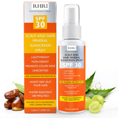 Hair Sunscreen Spray SPF 30 bottle for hair and scalp