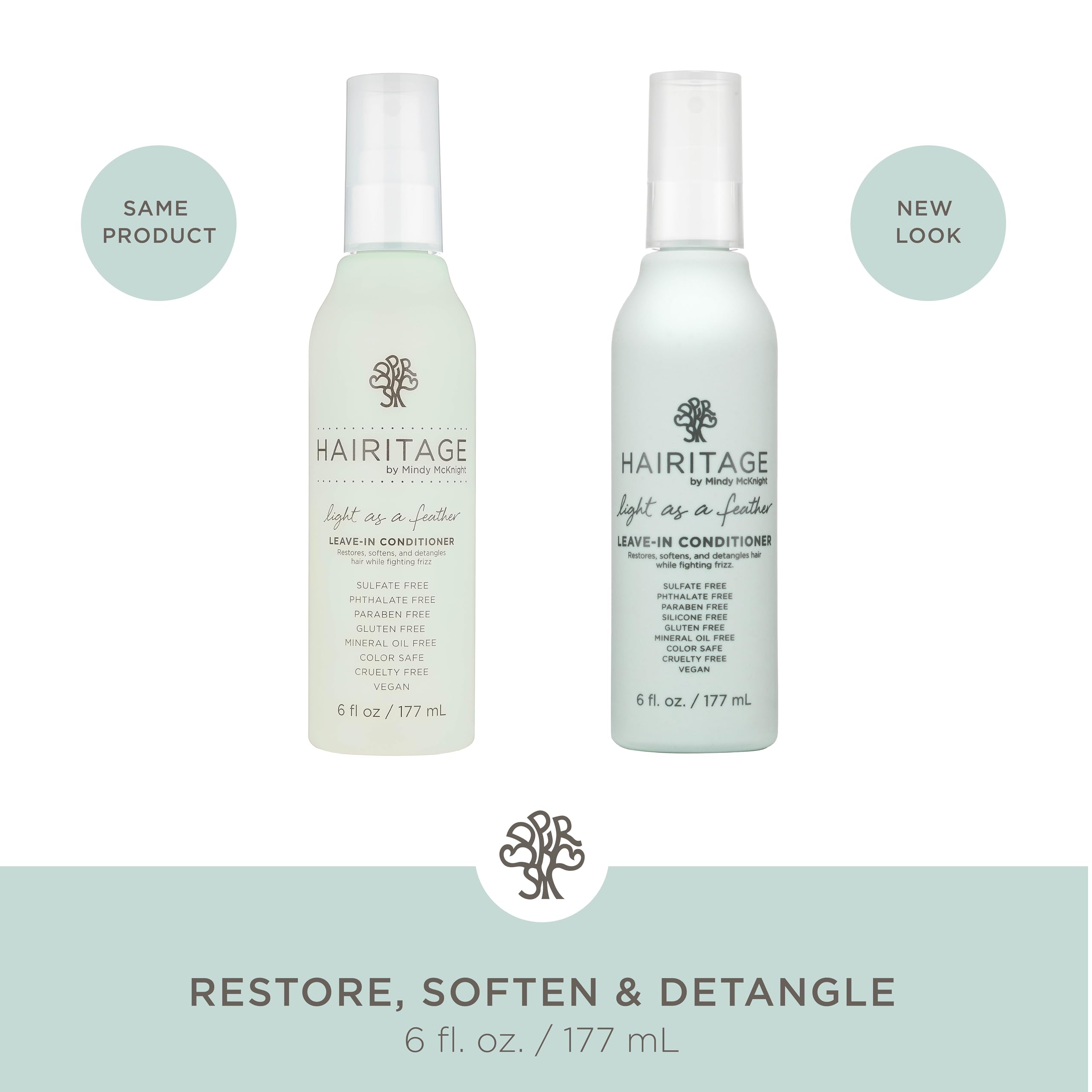 Hairitage leave-in conditioner spray bottle 6oz