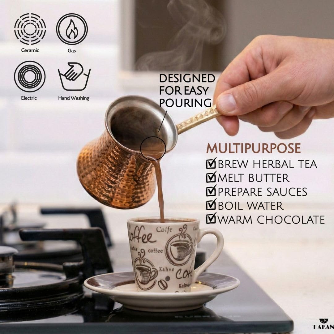 Multi purpose copper pot for water butter and more