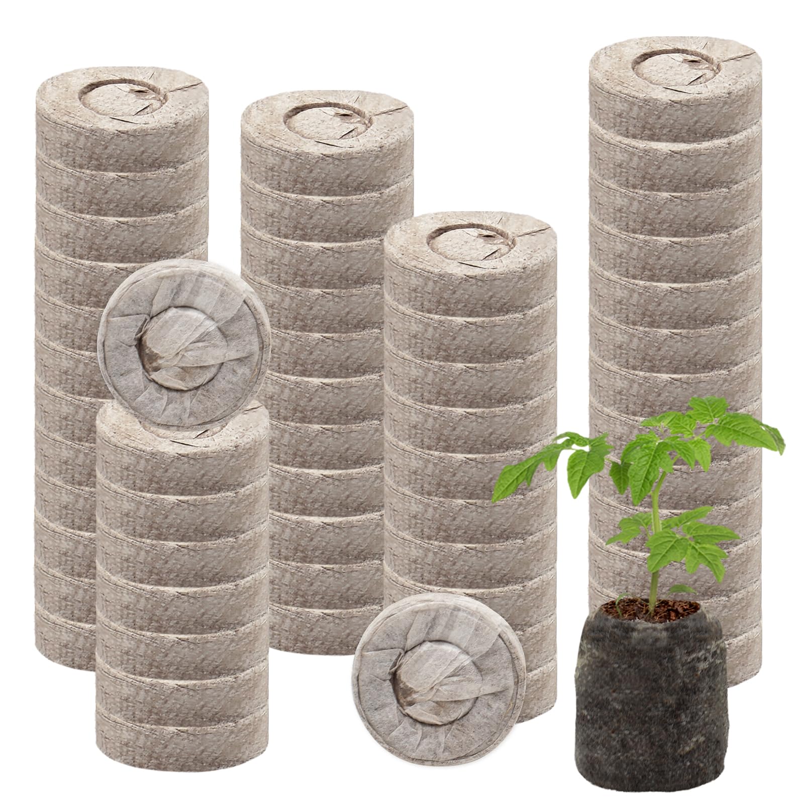 Halatool 55 Pcs 30mm peat pellets for seedling germination