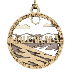 Haleakala National Park House of the Sun Scene wood ornament