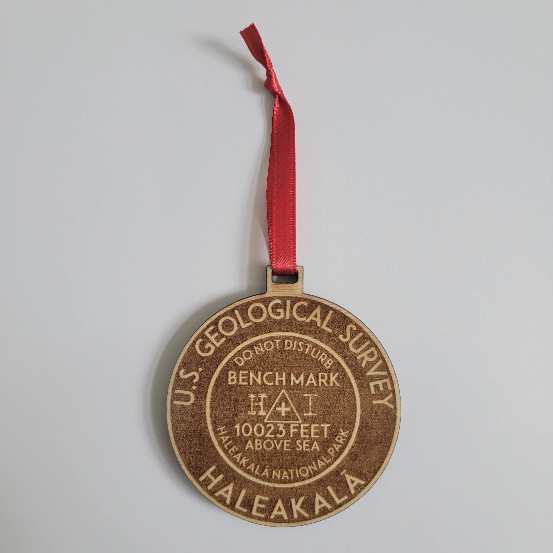 USGS Benchmark Haleakala ornament Hawaii