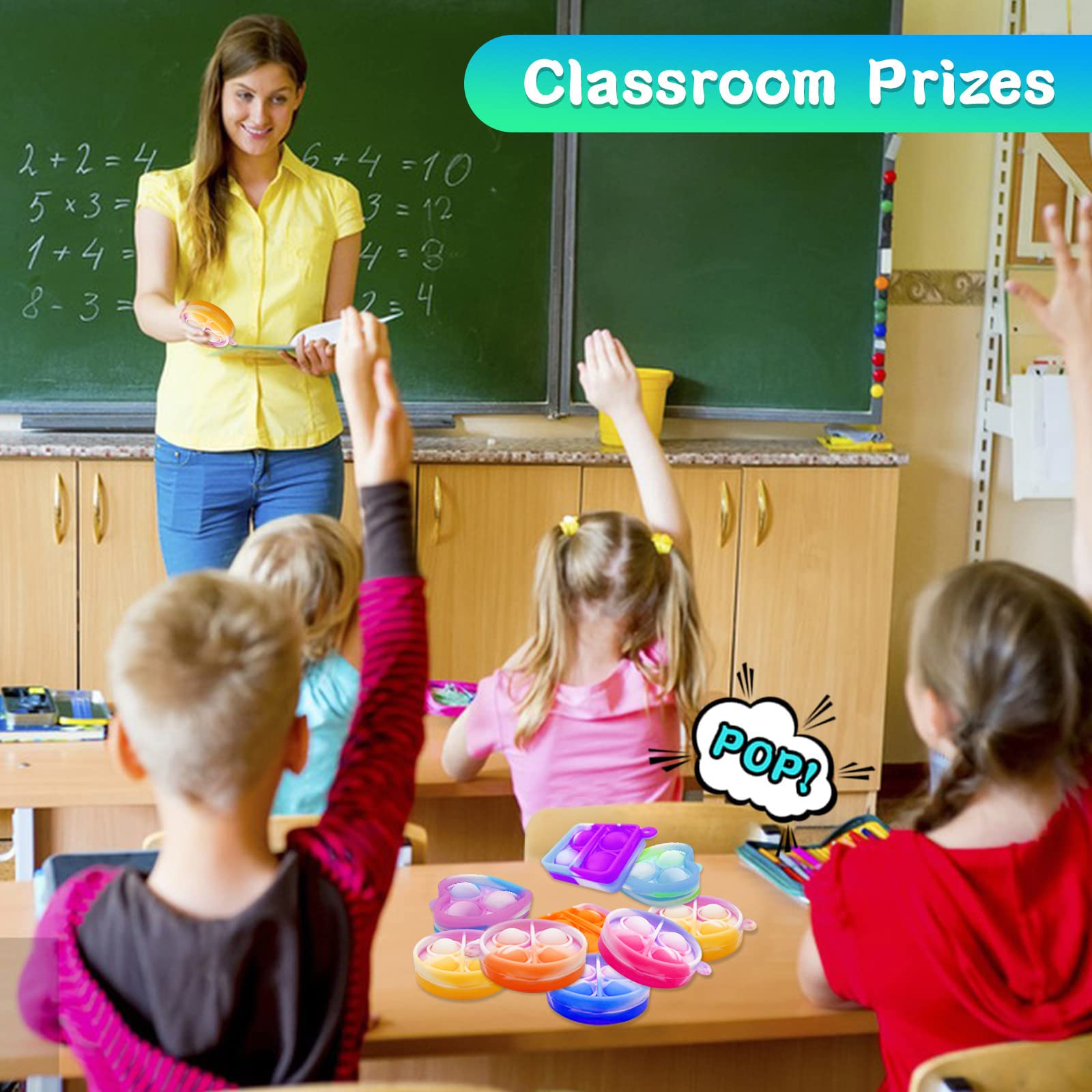 classroom party favors bulk fidget keychains