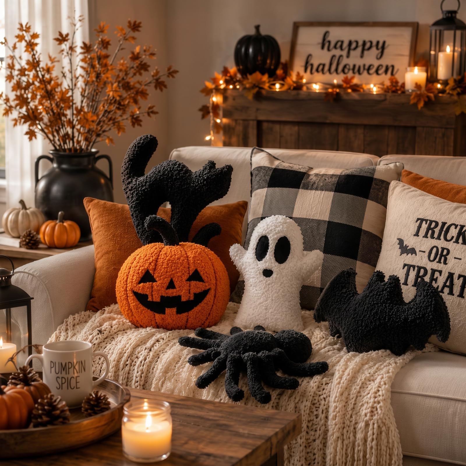 Gift-ready Beeveer Halloween plush pillows for decor and occasions